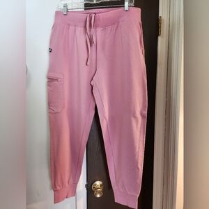Jaanuu Mauve Pink Jogger Rubi Scrub Pants
